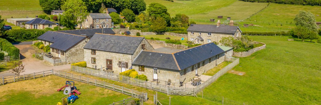 Aerial view of Nettlecombe Farm